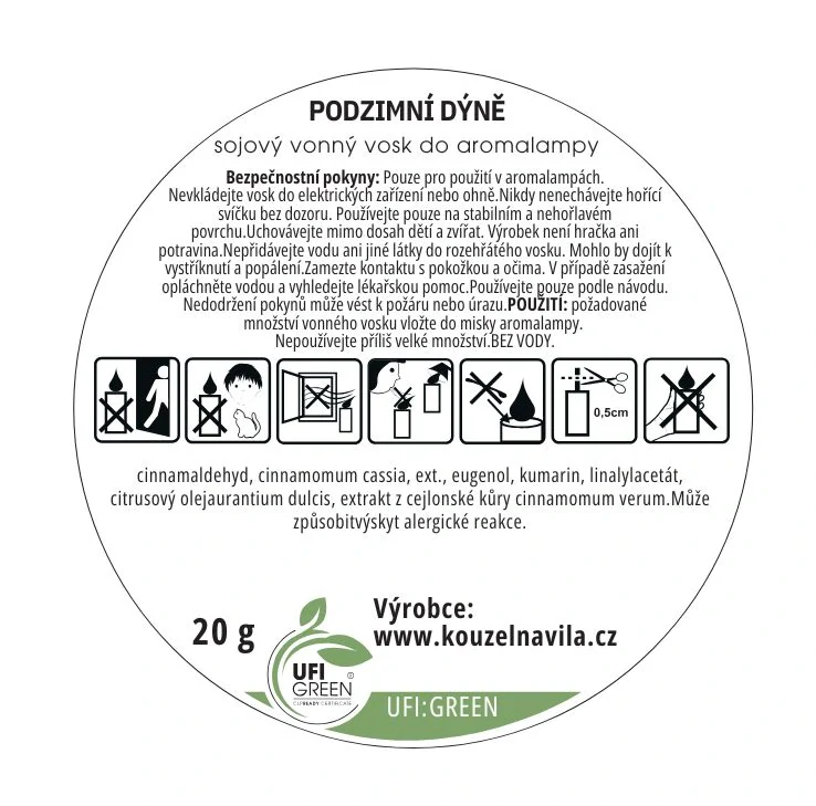Kouzelná Víla - sojový vosk Podzimní dýně 20 g