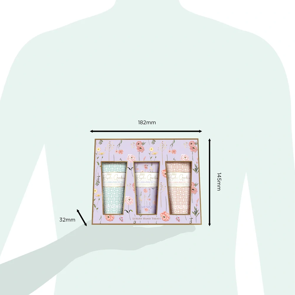 Baylis & Harding, Royale Garden - sada krémů na ruce, 3 ks