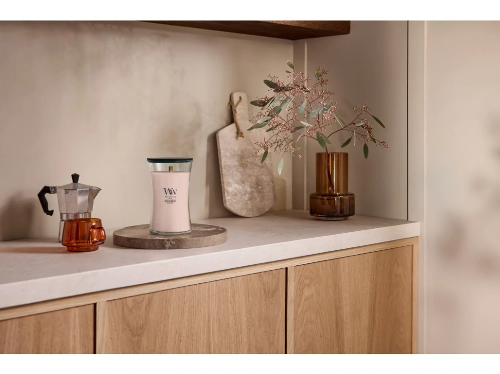 WoodWick vonná svíčka velká váza Coastal Sunberry 609 g