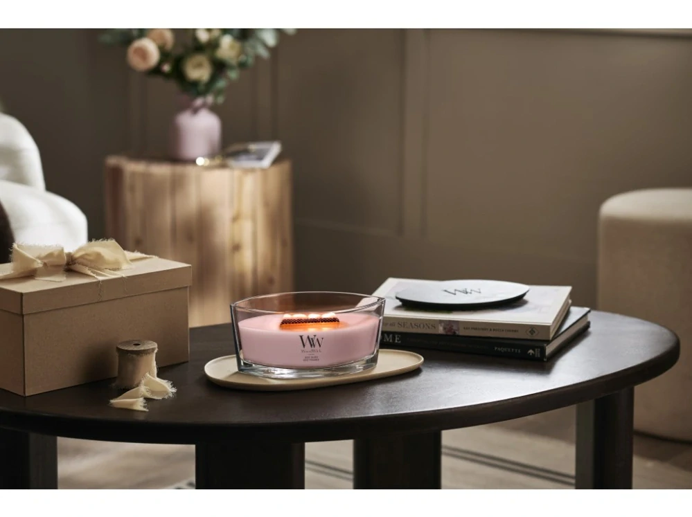 WoodWick vonná svíčka loď Rose Blush 453 g