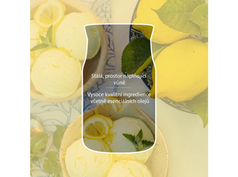 Yankee Candle Signature velká vonná svíčka Lemon gelato 567 g