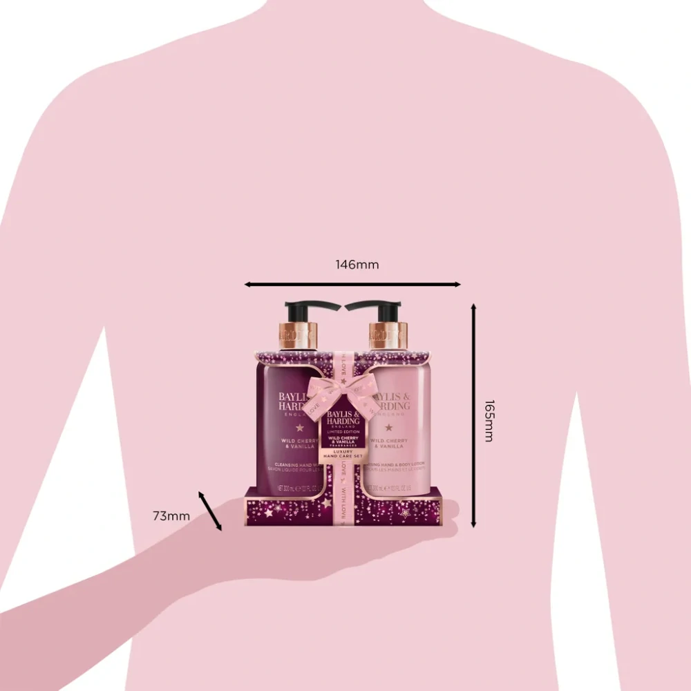 Baylis & Harding, WILD CHERRY & VANILLA -sada péče o ruce, 2 ks