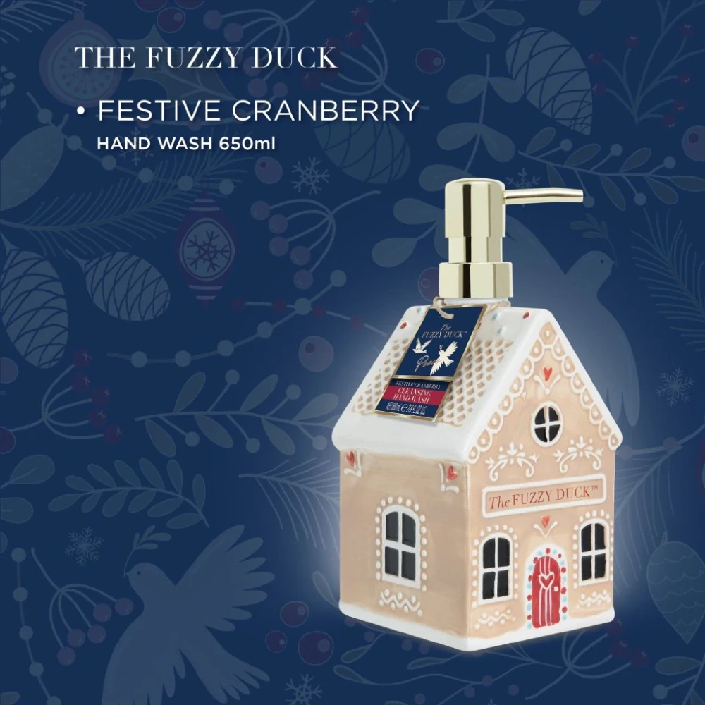 Baylis & Harding, WINTER WONDERLAND - mýdlo na ruce 650 ml v keramické perníkové chaloupce
