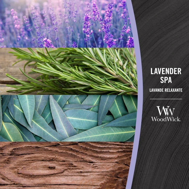 Woodwick vonná svíčka Lavender Spa 609 g