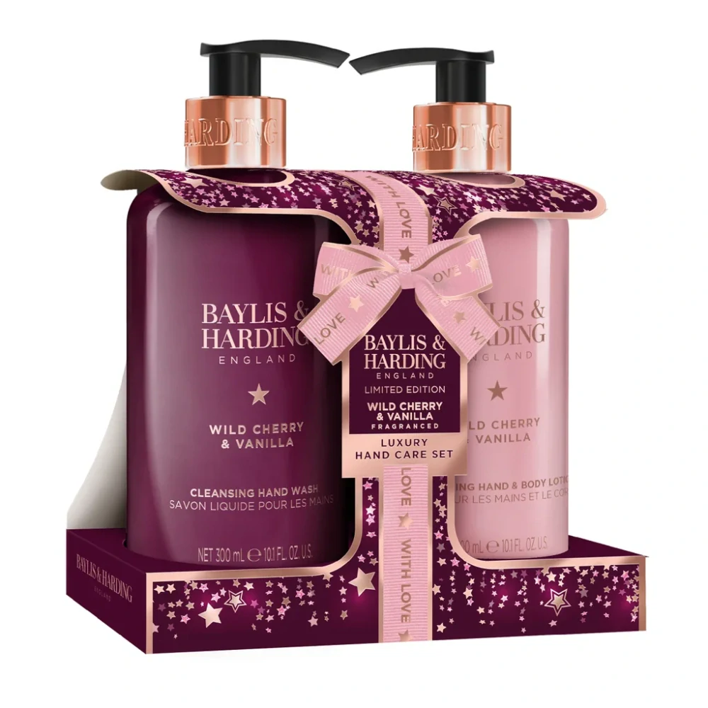 Baylis & Harding, WILD CHERRY & VANILLA -sada péče o ruce, 2 ks
