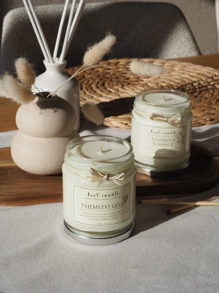 Rest Candle - sojová vonná svíčka Tajemství lesa 170 g