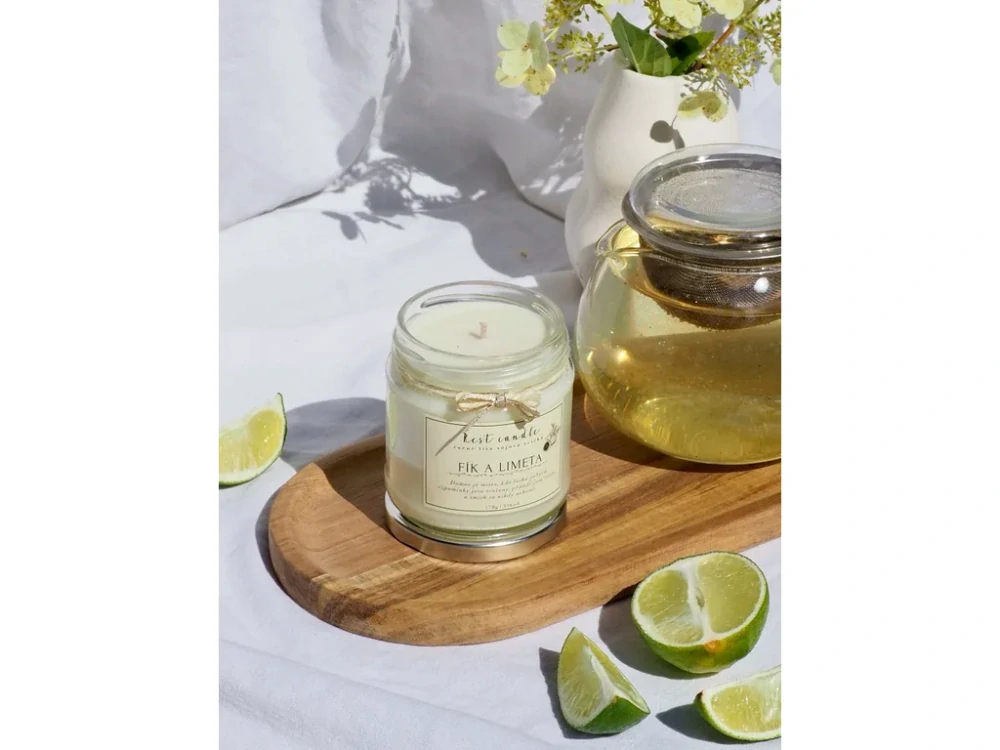Rest Candle - sojová vonná svíčka Fík a Limeta 170 g