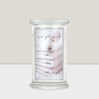 Kringle Candle, vonná svíčka Warm Cotton 624 g