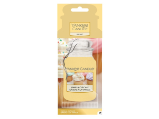 Yankee Candle, vůně do auta papírová visačka Vanilla Cupcake (Vanilkové košíčky)