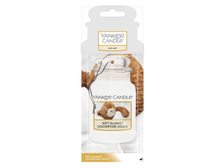 Yankee Candle, vůně do auta papírová visačka Soft Blanket (Měkká přikrývka)
