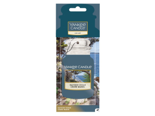 Yankee Candle, vůně do auta papírová visačka Bayside Cedar (Pobřežní cedr)