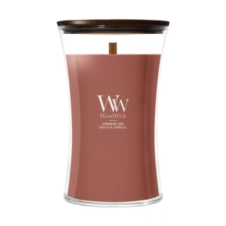 Woodwick vonná svíčka Cinnamon Chai (Skořice a vanilka) 609 g