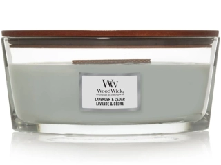 WoodWick svíčka loď Lavender & Cedar (Levandule a cedr) 453 g