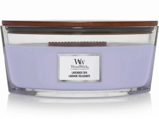 WoodWick svíčka loď Lavender Spa (Levandulová lázeň) 453 g
