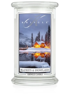 Kringle Candle, vonná svíčka Blankets & Snowflakes 624 g