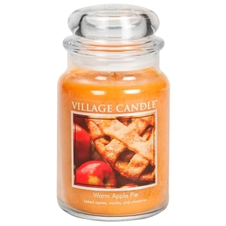 Village Candle - vonná svíčka Warm Apple Pie (Jablečný koláč) 602 g
