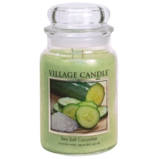 Village Candle - vonná svíčka Cucumber & Sea Salt (Okurka a mořská sůl) 602 g