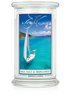 Kringle Candle, vonná svíčka Sea Salt & Bergamot 624
