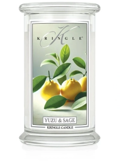 Kringle Candle, vonná svíčka Yuzu Sage 624