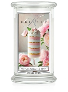 Kringle Candle, vonná svíčka Chiffon Parfait & Peony 624