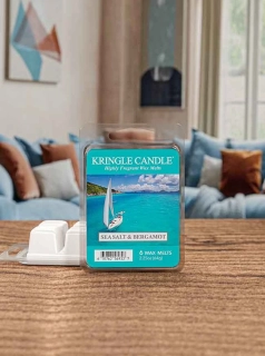 Kringle Candle, vonný vosk Sea Salt Bergamot 64 g