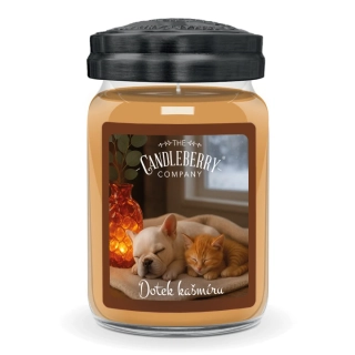 Candleberry - vonná svíčka Dotek kašmíru 624 g