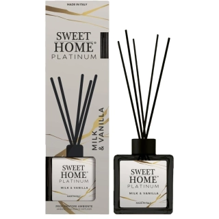Sweet Home Collection Platinum vonný aroma difuzér Milk & Vanilla 100 ml