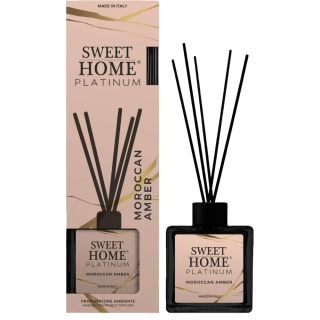 Sweet Home Collection Platinum vonný aroma difuzér Maroccan Amber 100 ml