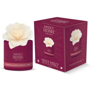Sweet Home Collection - difuzér s dřevěnou vonící květinou Hřebíček &  Tonka boby 140 ml