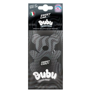Sweet Car - vůně do auta Bubu Intense Fresh, papírová visačka