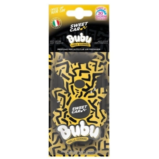 Sweet Car - vůně do auta Bubu Vanilla Gourmand, papírová visačka