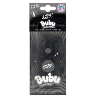 Sweet Car - vůně do auta Bubu Black Fruit, papírová visačka