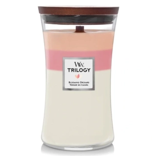 Woodwick vonná svíčka Trilogy Blooming Orchard 609 g