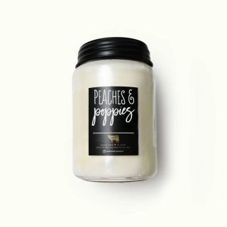Milkhouse Candle Co. - vonná svíčka Peaches & Poppies 737 g