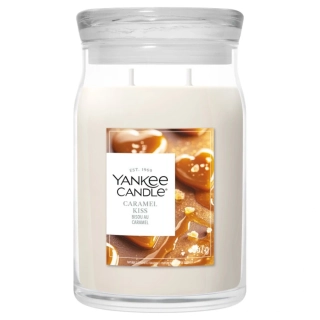 Yankee Candle Signature velká vonná svíčka Caramel Kiss 567 g
