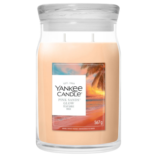 Yankee Candle Signature velká vonná svíčka Pink Sands Glow 567 g