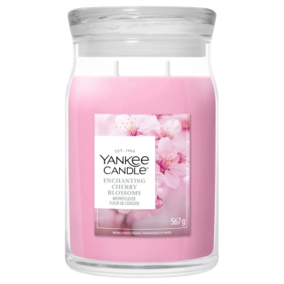 Yankee Candle Signature velká vonná svíčka Enchanting Cherry Blossom 567 g