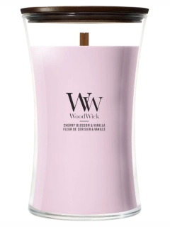 WoodWick vonná svíčka velká váza Cherry Blossom & Vanilla 609 g