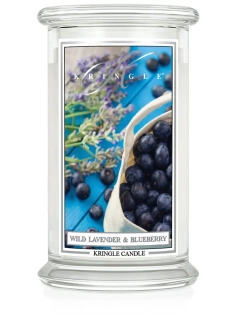 Kringle Candle, vonná svíčka Wild Lavender & Blueberry 624 g