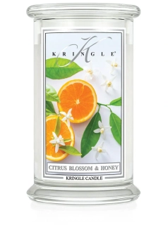 Kringle Candle, vonná svíčka Citrus Blossom & Honey 624 g
