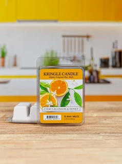 Kringle Candle, vonný vosk Citrus Blossom & Honey 64 g