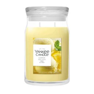 Yankee Candle Signature velká vonná svíčka Lemon gelato 567 g