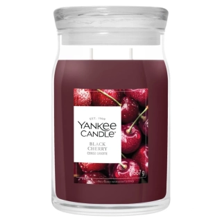 Yankee Candle Signature velká vonná svíčka Black Cherry 567 g