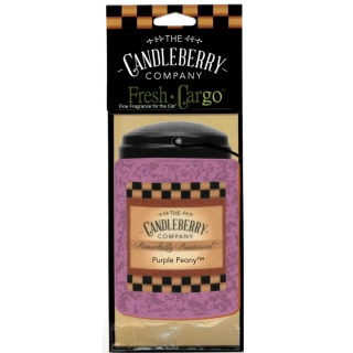 Candleberry - vůně do auta papírová visačka Purple Peony