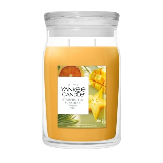 Yankee Candle Signature velká vonná svíčka Starfruit & Sunshine 567 g
