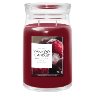 Yankee Candle Signature velká vonná svíčka Woodland Spice 567 g