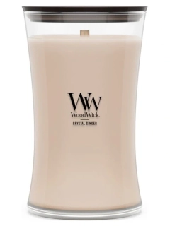 WoodWick vonná svíčka velká váza Crystal Ginger 609 g