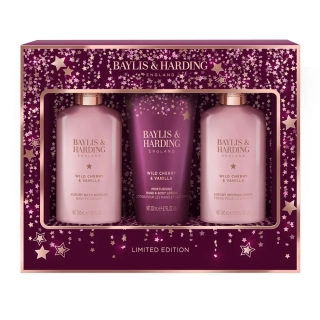 Baylis & Harding, WILD CHERRY & VANILLA - sada s péčí o tělo, 3 ks