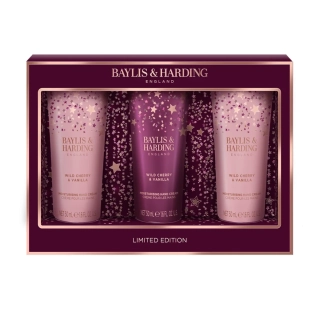 Baylis & Harding, WILD CHERRY & VANILLA - sada krémů na ruce, 3 ks