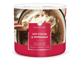 Goose Creek Candle - vonná svíčka Hot Cocoa & Peppermint 411 g